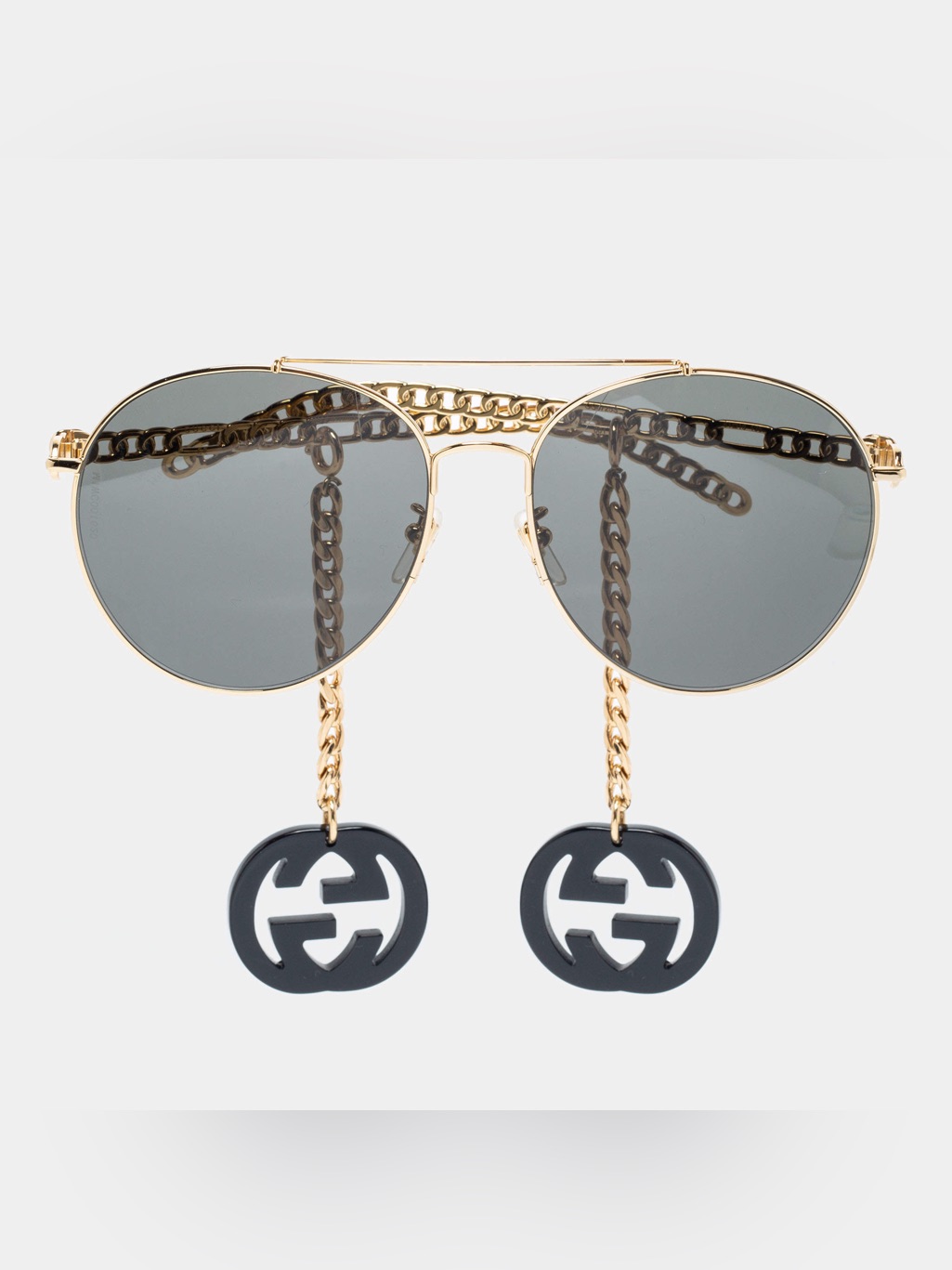 New Gucci Sunglasses Black/Gold